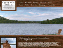 Tablet Screenshot of chaletsrelaxcharlevoix.com